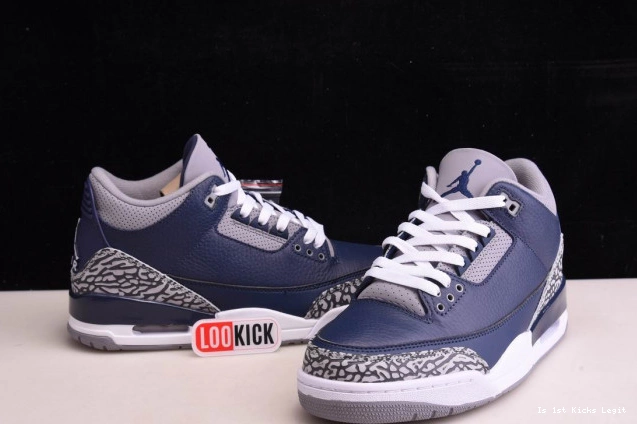 MIDNIGHT NAVYCT8532-401 JORDAN AIR 3 0801